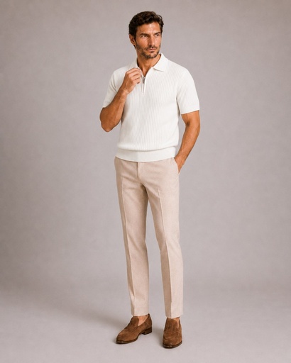 Polo zip maille AXEL — vue alternative